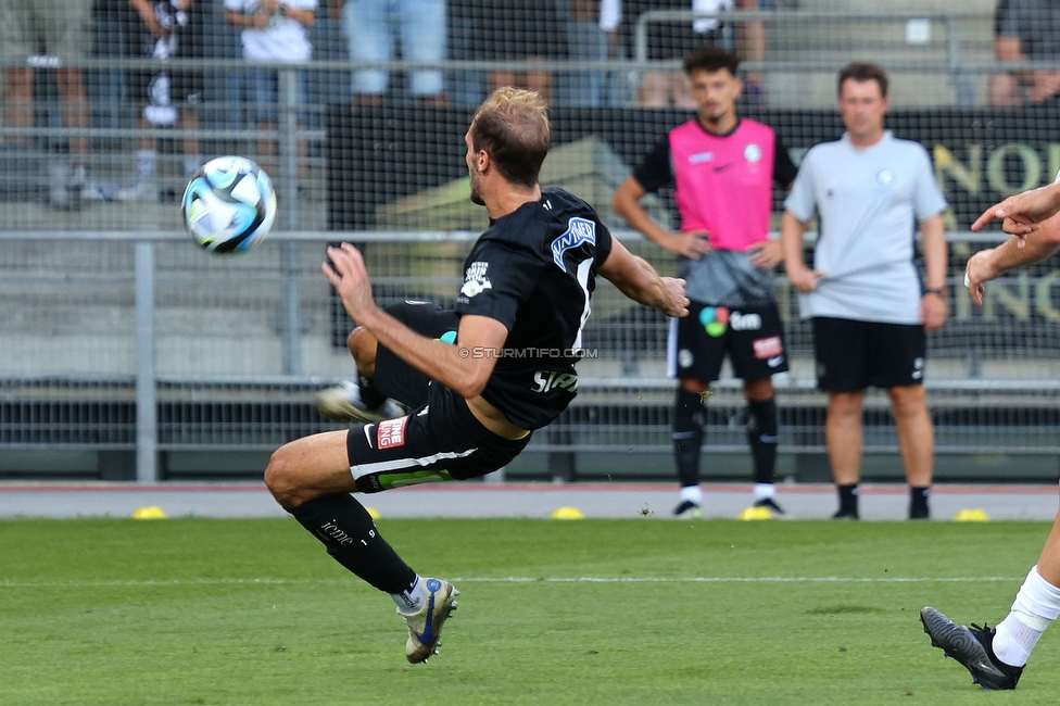 Sturm Graz - Austria Klagenfurt
Oesterreichische Fussball Bundesliga, 3. Runde, SK Sturm Graz - SK Austria Klagenfurt, Stadion Liebenau Graz, 12.08.2023. 

Foto zeigt Jon Gorenc-Stankovic (Sturm)
