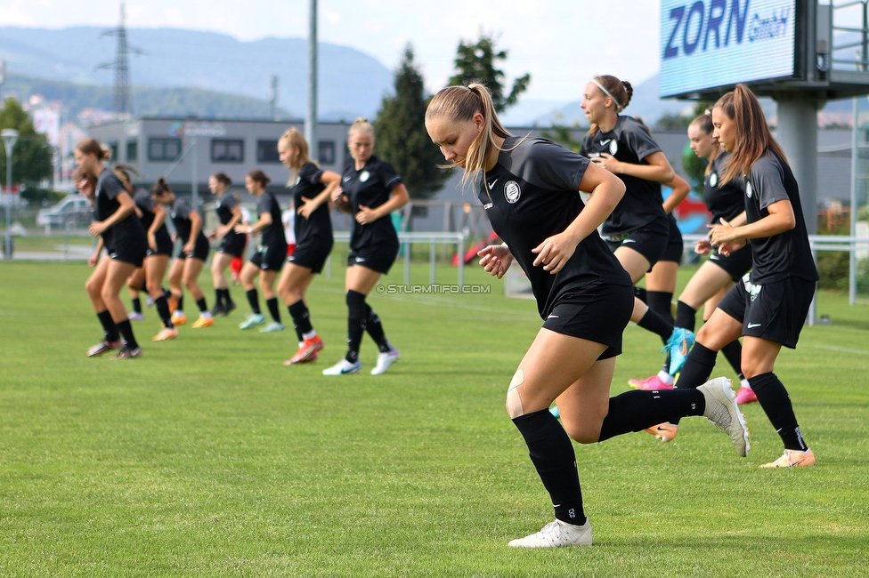 SVK Wildcats - Sturm Graz Damen
SPORTLAND Niederoesterreich Frauen Cup, SVK Wildcats - SK Sturm Graz, TRIOTRONIK Stadion Krottendorf, 19.08.2023. 

Foto zeigt Anna Wirnsberger (Sturm Damen)
