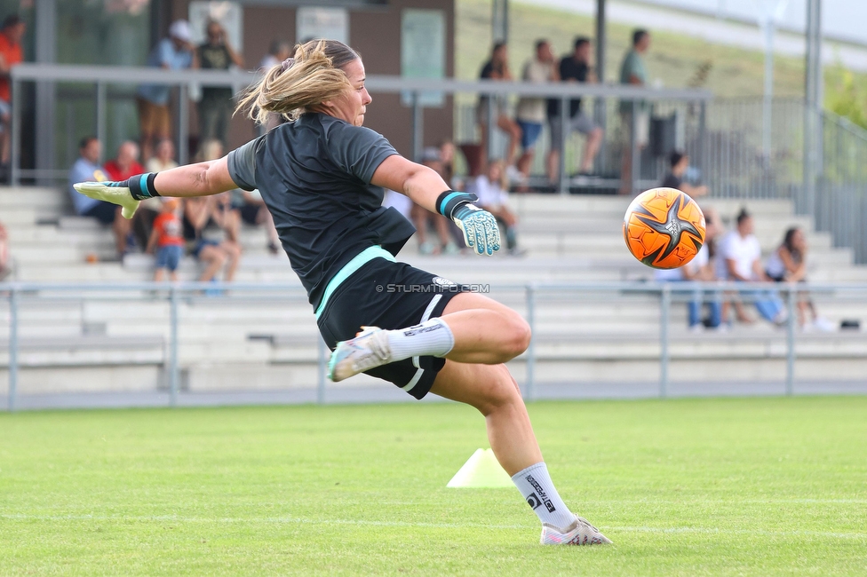 SVK Wildcats - Sturm Graz Damen
SPORTLAND Niederoesterreich Frauen Cup, SVK Wildcats - SK Sturm Graz, TRIOTRONIK Stadion Krottendorf, 19.08.2023. 

Foto zeigt Mariella El Sherif (Sturm Damen)
