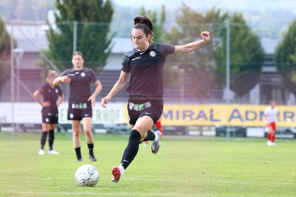 SVK Wildcats - Sturm Graz Damen
SPORTLAND Niederoesterreich Frauen Cup, SVK Wildcats - SK Sturm Graz, TRIOTRONIK Stadion Krottendorf, 19.08.2023. 

Foto zeigt Linda Mittermair (Sturm Damen)
