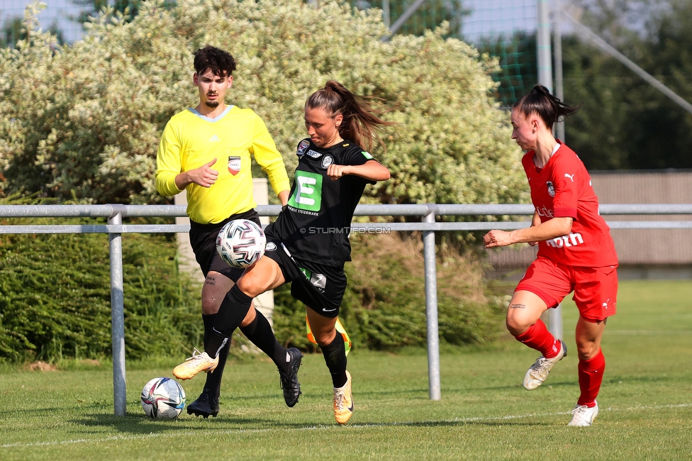 SVK Wildcats - Sturm Graz Damen
SPORTLAND Niederoesterreich Frauen Cup, SVK Wildcats - SK Sturm Graz, TRIOTRONIK Stadion Krottendorf, 19.08.2023. 

Foto zeigt Stefanie Grossgasteiger (Sturm Damen)
