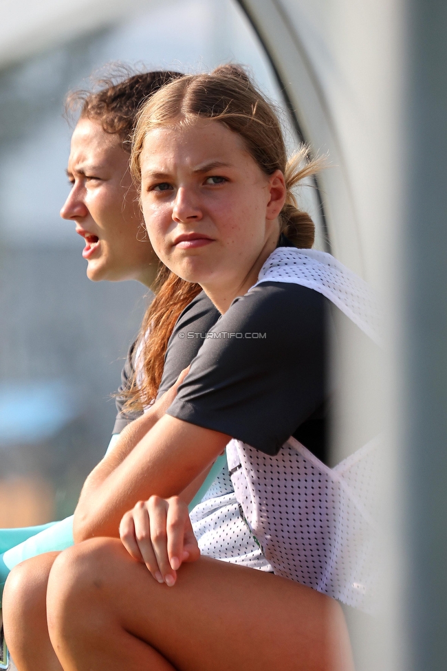 SVK Wildcats - Sturm Graz Damen
SPORTLAND Niederoesterreich Frauen Cup, SVK Wildcats - SK Sturm Graz, TRIOTRONIK Stadion Krottendorf, 19.08.2023. 

Foto zeigt Victoria Glabonjat (Sturm Damen)
