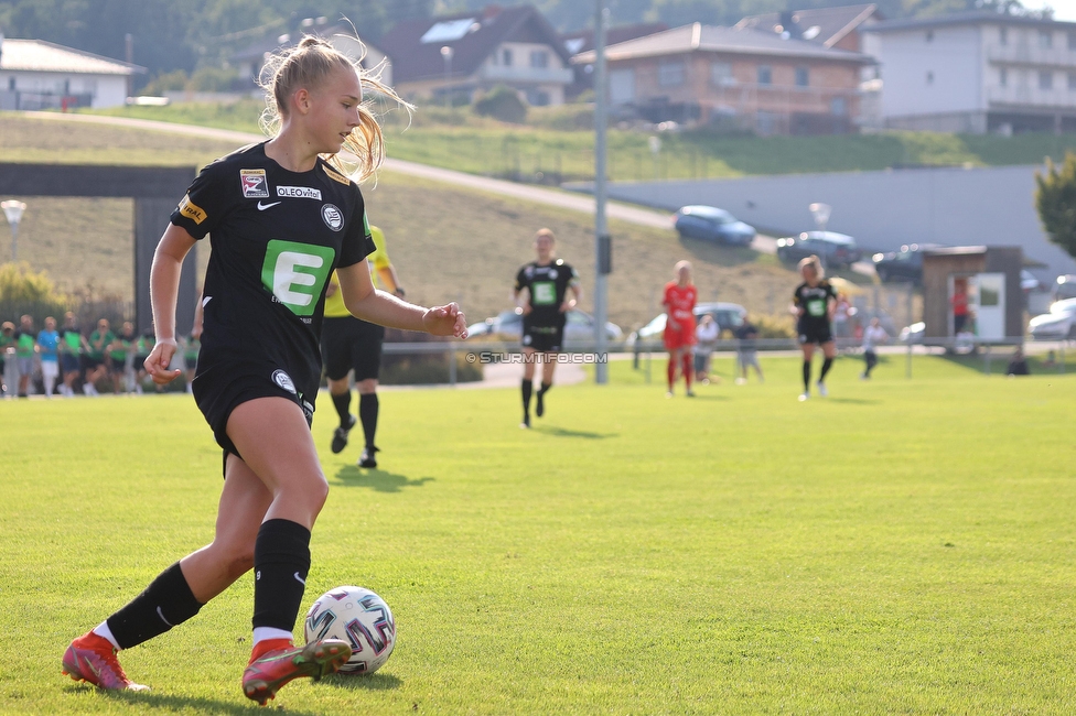 SVK Wildcats - Sturm Graz Damen
SPORTLAND Niederoesterreich Frauen Cup, SVK Wildcats - SK Sturm Graz, TRIOTRONIK Stadion Krottendorf, 19.08.2023. 

Foto zeigt Christina Gierzinger (Sturm Damen)
