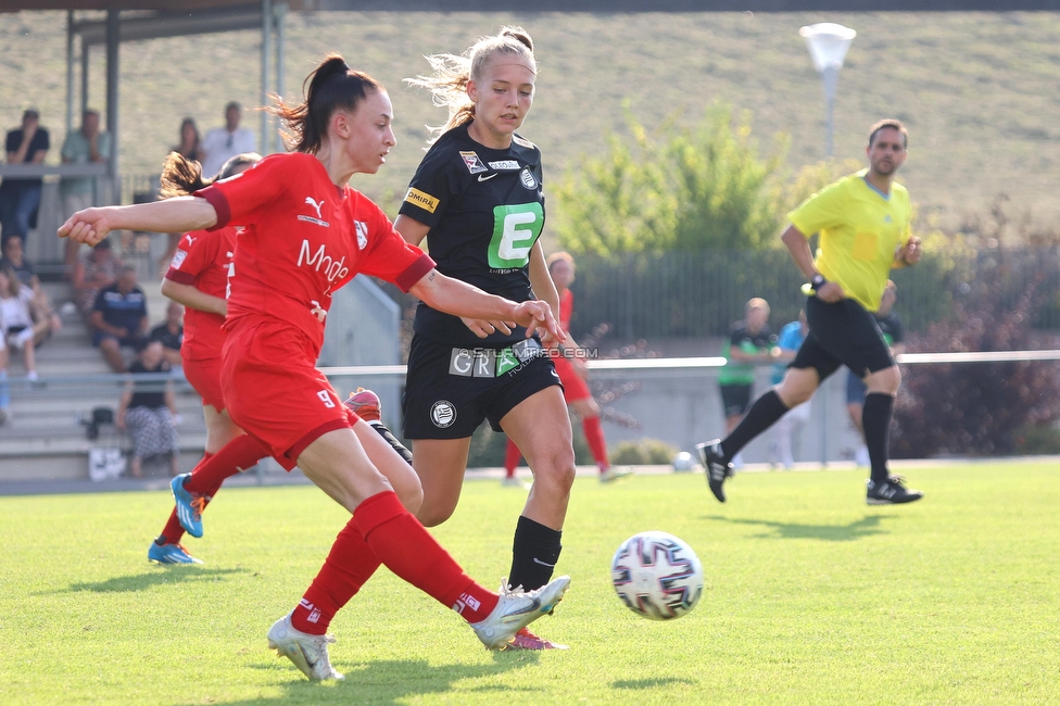 SVK Wildcats - Sturm Graz Damen
SPORTLAND Niederoesterreich Frauen Cup, SVK Wildcats - SK Sturm Graz, TRIOTRONIK Stadion Krottendorf, 19.08.2023. 

Foto zeigt Lena Breznik (Sturm Damen)
