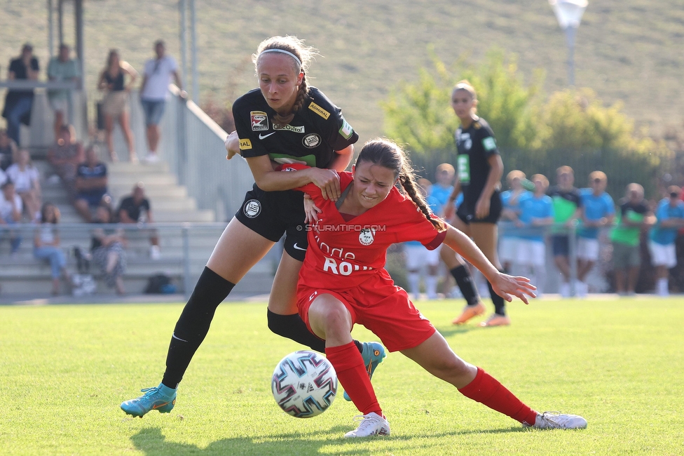 SVK Wildcats - Sturm Graz Damen
SPORTLAND Niederoesterreich Frauen Cup, SVK Wildcats - SK Sturm Graz, TRIOTRONIK Stadion Krottendorf, 19.08.2023. 

Foto zeigt Christina Gierzinger (Sturm Damen)

