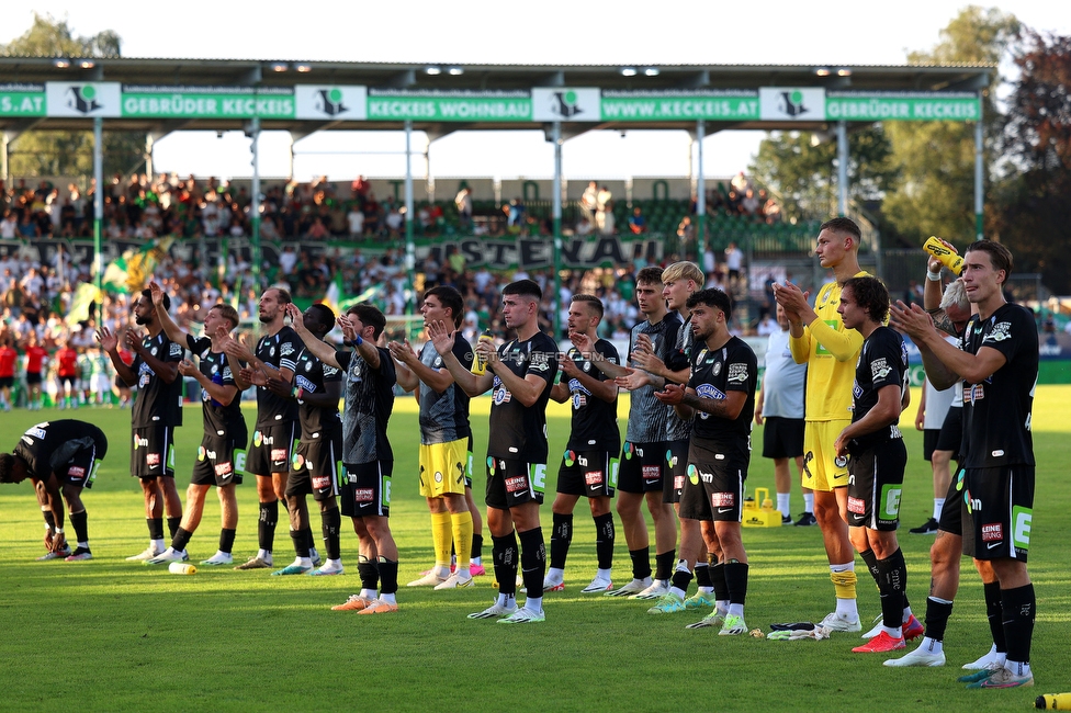 Austria Lustenau - Sturm Graz
Oesterreichische Fussball Bundesliga, 3. Runde, SC Austria Lustenau - SK Sturm Graz, Reichshofstadion Lustenau, 19.08.2023. 

Foto zeigt die Mannschaft von Sturm
