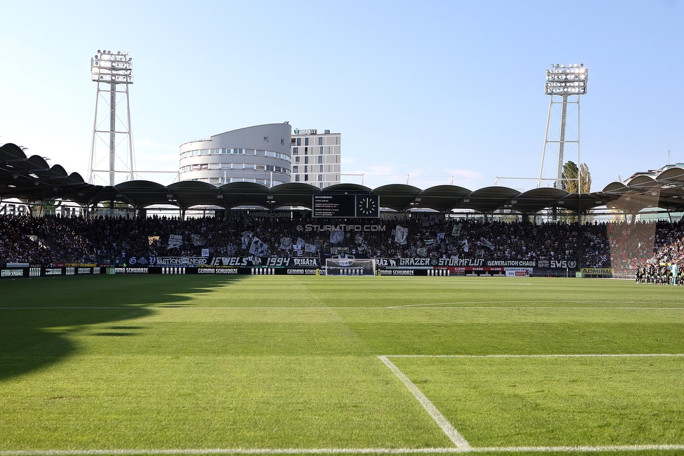 Sturm Graz - BW Linz
Oesterreichische Fussball Bundesliga, 5. Runde, SK Sturm Graz - Blau-Weiss Linz, Stadion Liebenau Graz, 26.08.2023. 

Foto zeigt Fans von Sturm
