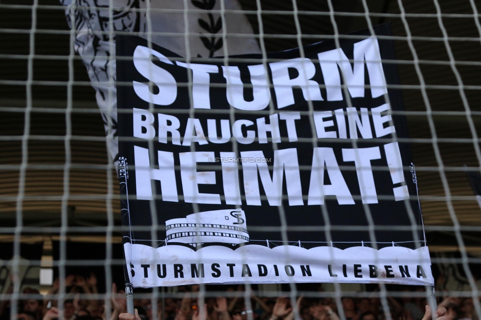 Sturm Graz - BW Linz
Oesterreichische Fussball Bundesliga, 5. Runde, SK Sturm Graz - Blau-Weiss Linz, Stadion Liebenau Graz, 26.08.2023. 

Foto zeigt Fans von Sturm
