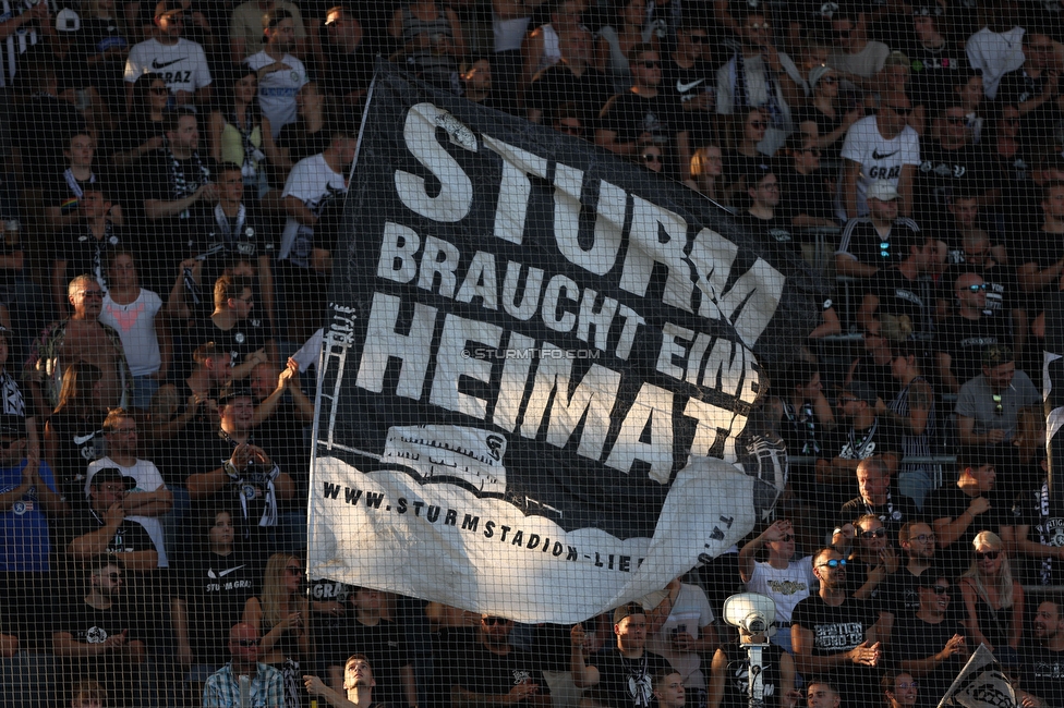 Sturm Graz - BW Linz
Oesterreichische Fussball Bundesliga, 4. Runde, SK Sturm Graz - FC Blau Weiss Linz, Stadion Liebenau Graz, 26.08.2023. 

Foto zeigt Fans von Sturm
Schlüsselwörter: sturmstadion