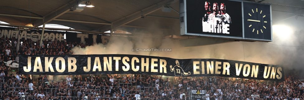 Sturm Graz - BW Linz
Oesterreichische Fussball Bundesliga, 4. Runde, SK Sturm Graz - FC Blau Weiss Linz, Stadion Liebenau Graz, 26.08.2023. 

Foto zeigt Fans von Sturm
