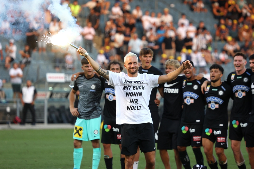 Sturm Graz - BW Linz
Oesterreichische Fussball Bundesliga, 5. Runde, SK Sturm Graz - Blau-Weiss Linz, Stadion Liebenau Graz, 26.08.2023. 

Foto zeigt Jakob Jantscher (Sturm)
