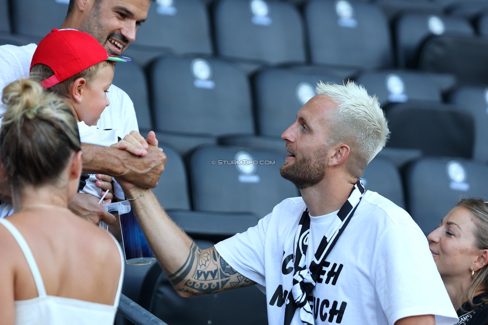 Sturm Graz - BW Linz
Oesterreichische Fussball Bundesliga, 5. Runde, SK Sturm Graz - Blau-Weiss Linz, Stadion Liebenau Graz, 26.08.2023. 

Foto zeigt Jakob Jantscher (Sturm)
