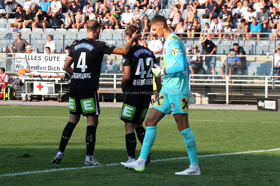 Sturm Graz - BW Linz
Oesterreichische Fussball Bundesliga, 5. Runde, SK Sturm Graz - Blau-Weiss Linz, Stadion Liebenau Graz, 26.08.2023. 

Foto zeigt Fans von Blau-Weiss Linz
