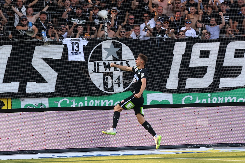 Sturm Graz - BW Linz
Oesterreichische Fussball Bundesliga, 5. Runde, SK Sturm Graz - Blau-Weiss Linz, Stadion Liebenau Graz, 26.08.2023. 

Foto zeigt Szymon Wlodarczyk (Sturm)
