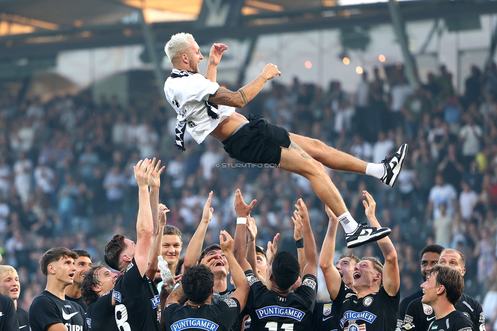 Sturm Graz - BW Linz
Oesterreichische Fussball Bundesliga, 4. Runde, SK Sturm Graz - FC Blau Weiss Linz, Stadion Liebenau Graz, 26.08.2023. 

Foto zeigt Jakob Jantscher (Sturm)
