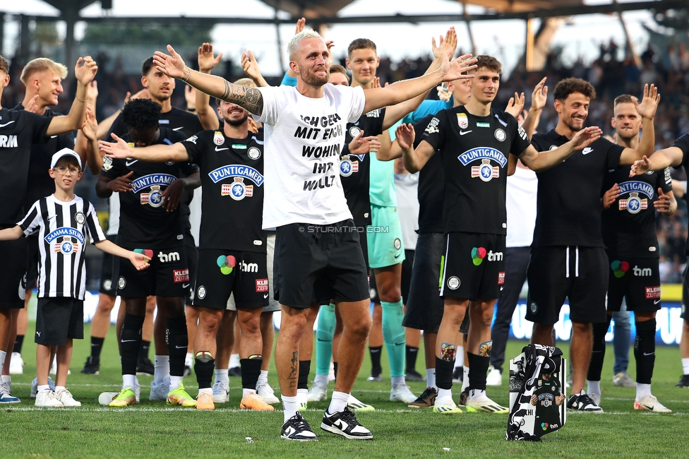 Sturm Graz - BW Linz
Oesterreichische Fussball Bundesliga, 4. Runde, SK Sturm Graz - FC Blau Weiss Linz, Stadion Liebenau Graz, 26.08.2023. 

Foto zeigt Jakob Jantscher (Sturm)
