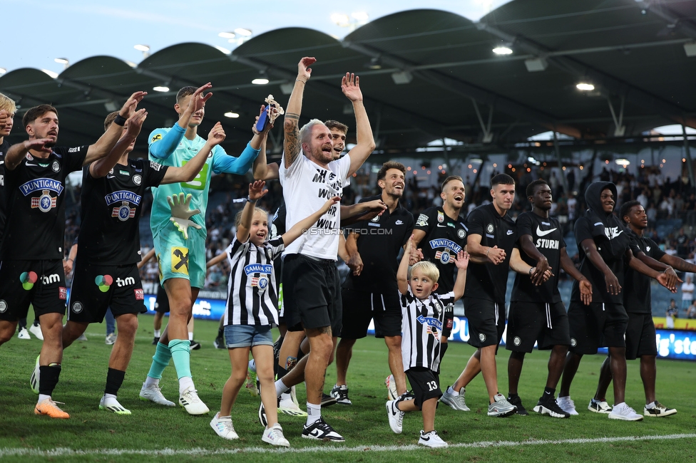 Sturm Graz - BW Linz
Oesterreichische Fussball Bundesliga, 4. Runde, SK Sturm Graz - FC Blau Weiss Linz, Stadion Liebenau Graz, 26.08.2023. 

Foto zeigt Jakob Jantscher (Sturm)
