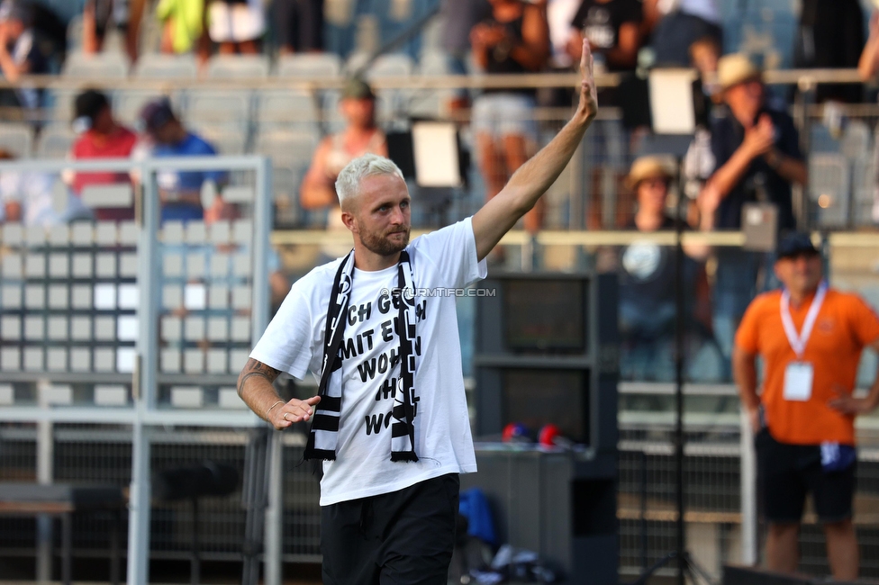 Sturm Graz - BW Linz
Oesterreichische Fussball Bundesliga, 5. Runde, SK Sturm Graz - Blau-Weiss Linz, Stadion Liebenau Graz, 26.08.2023. 

Foto zeigt Jakob Jantscher (Sturm)
