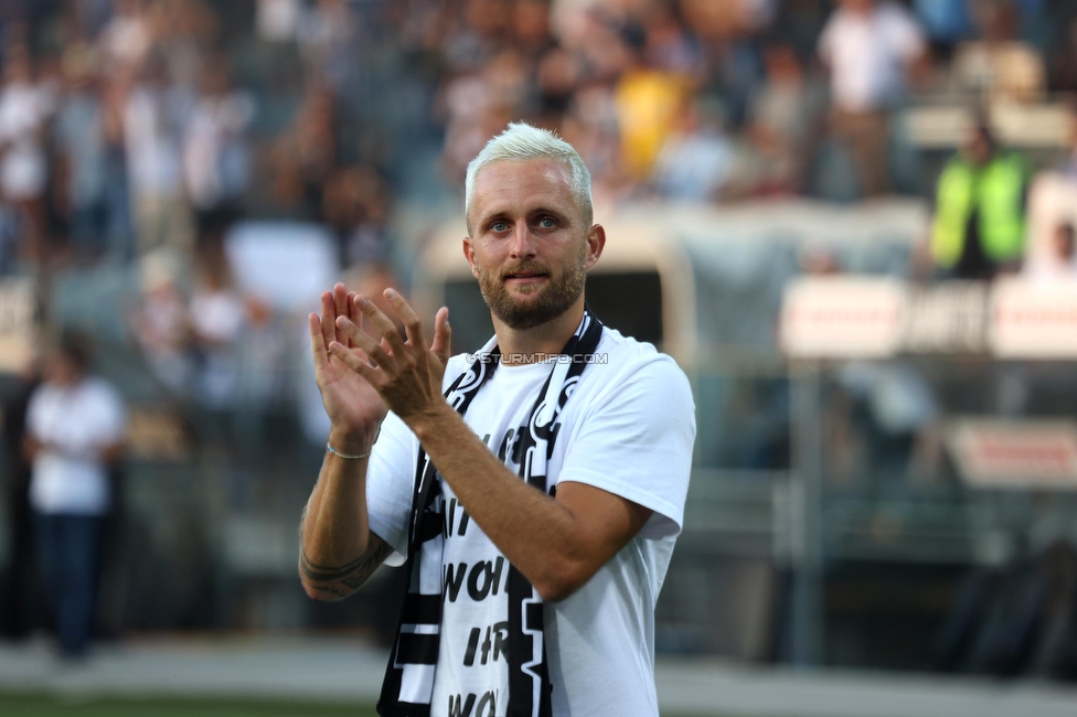 Sturm Graz - BW Linz
Oesterreichische Fussball Bundesliga, 5. Runde, SK Sturm Graz - Blau-Weiss Linz, Stadion Liebenau Graz, 26.08.2023. 

Foto zeigt Jakob Jantscher (Sturm)
