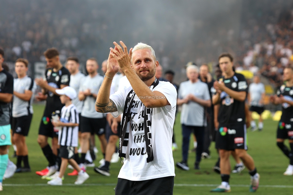 Sturm Graz - BW Linz
Oesterreichische Fussball Bundesliga, 5. Runde, SK Sturm Graz - Blau-Weiss Linz, Stadion Liebenau Graz, 26.08.2023. 

Foto zeigt Jakob Jantscher (Sturm)
