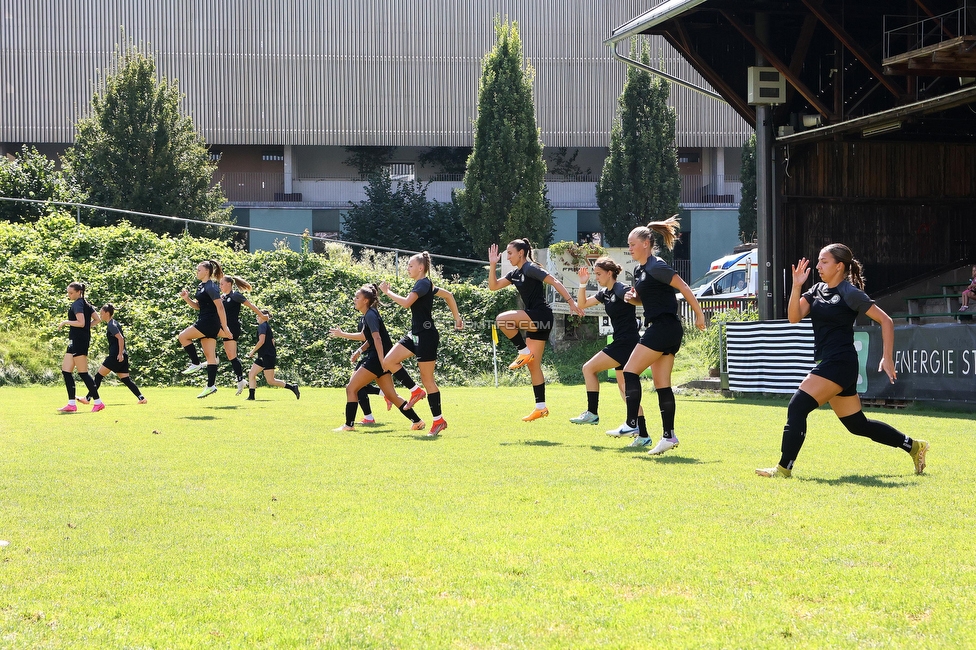 Sturm Damen - SPG FC Lustenau FC Dornbirn Ladies
OEFB Frauen Bundesliga, 1. Runde, SK Sturm Graz Damen - SPG FC Lustenau FC Dornbirn Ladies, Gruabn Graz, 26.08.2023. 

Foto zeigt die Mannschaft der Sturm Damen
