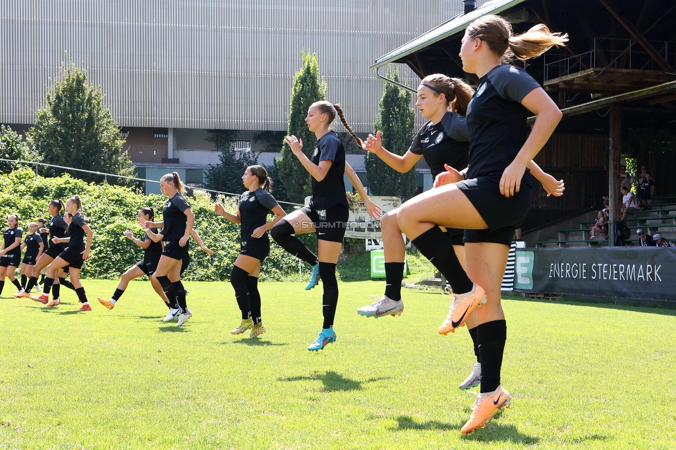 Sturm Damen - SPG FC Lustenau FC Dornbirn Ladies
OEFB Frauen Bundesliga, 1. Runde, SK Sturm Graz Damen - SPG FC Lustenau FC Dornbirn Ladies, Gruabn Graz, 26.08.2023. 

Foto zeigt die Mannschaft der Sturm Damen
