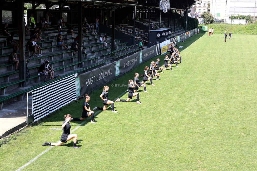 Sturm Damen - SPG FC Lustenau FC Dornbirn Ladies
OEFB Frauen Bundesliga, 1. Runde, SK Sturm Graz Damen - SPG FC Lustenau FC Dornbirn Ladies, Gruabn Graz, 26.08.2023. 

Foto zeigt die Mannschaft der Sturm Damen
