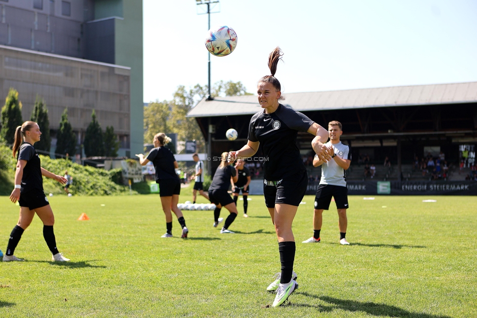 Sturm Damen - SPG FC Lustenau FC Dornbirn Ladies
OEFB Frauen Bundesliga, 1. Runde, SK Sturm Graz Damen - SPG FC Lustenau FC Dornbirn Ladies, Gruabn Graz, 26.08.2023. 

Foto zeigt Julia Keutz (Sturm Damen)
