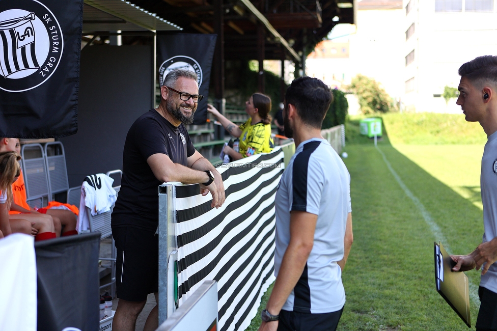 Sturm Damen - SPG FC Lustenau FC Dornbirn Ladies
OEFB Frauen Bundesliga, 1. Runde, SK Sturm Graz Damen - SPG FC Lustenau FC Dornbirn Ladies, Gruabn Graz, 26.08.2023. 

Foto zeigt den Trainer der SPG FC Lustenau FC Dornbirn Ladies
