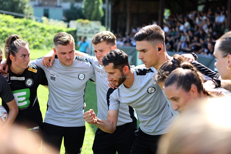 Sturm Damen - SPG FC Lustenau FC Dornbirn Ladies
OEFB Frauen Bundesliga, 1. Runde, SK Sturm Graz Damen - SPG FC Lustenau FC Dornbirn Ladies, Gruabn Graz, 26.08.2023. 

Foto zeigt Sargon Duran (Cheftrainer Sturm Damen)
