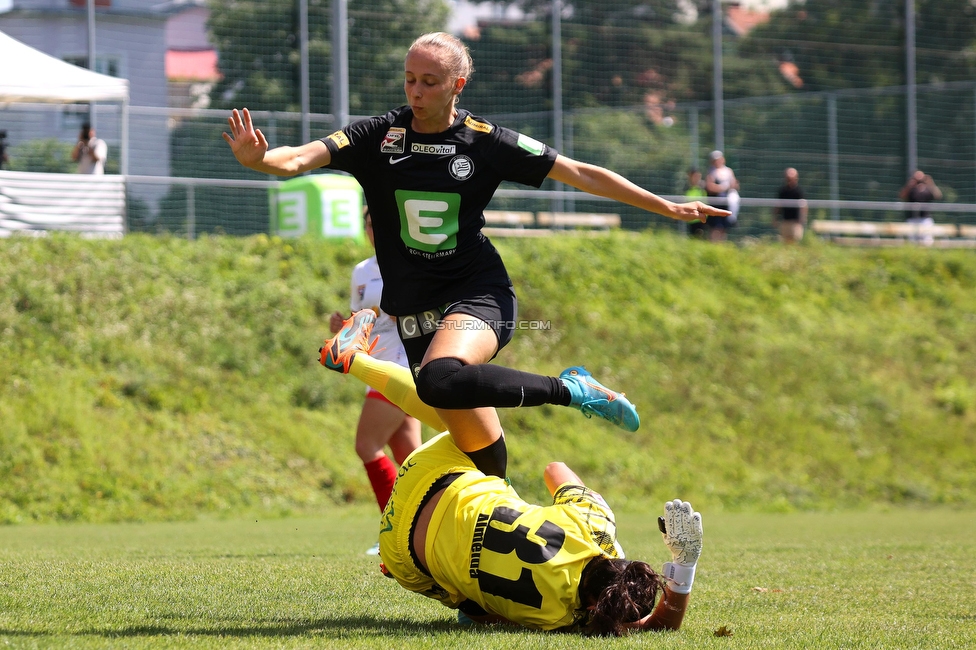 Sturm Damen - SPG FC Lustenau FC Dornbirn Ladies
OEFB Frauen Bundesliga, 1. Runde, SK Sturm Graz Damen - SPG FC Lustenau FC Dornbirn Ladies, Gruabn Graz, 26.08.2023. 

Foto zeigt Modesta Uka (Sturm Damen)
