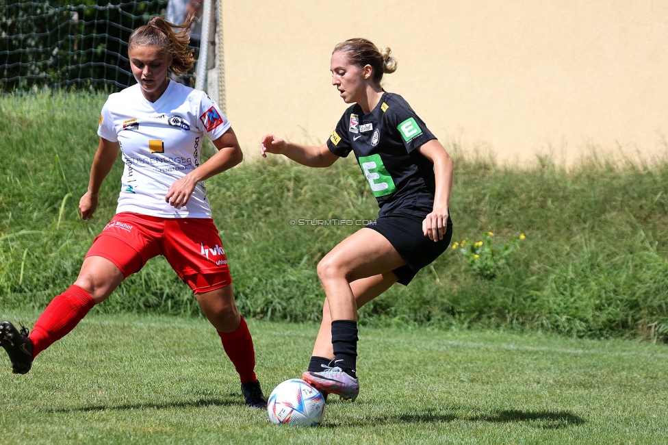 Sturm Damen - SPG FC Lustenau FC Dornbirn Ladies
OEFB Frauen Bundesliga, 1. Runde, SK Sturm Graz Damen - SPG FC Lustenau FC Dornbirn Ladies, Gruabn Graz, 26.08.2023. 

Foto zeigt Modesta Uka (Sturm Damen)
