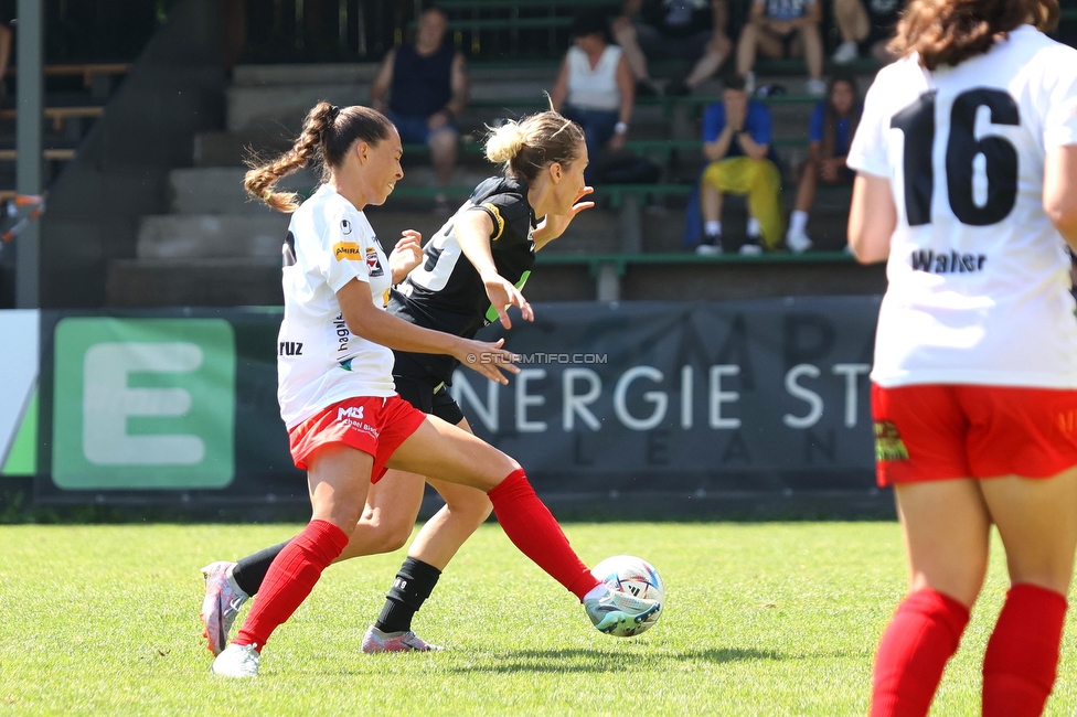 Sturm Damen - SPG FC Lustenau FC Dornbirn Ladies
OEFB Frauen Bundesliga, 1. Runde, SK Sturm Graz Damen - SPG FC Lustenau FC Dornbirn Ladies, Gruabn Graz, 26.08.2023. 

Foto zeigt Modesta Uka (Sturm Damen)
