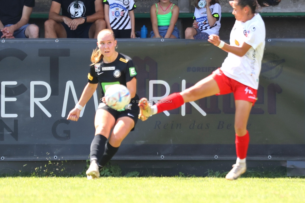 Sturm Damen - SPG FC Lustenau FC Dornbirn Ladies
OEFB Frauen Bundesliga, 1. Runde, SK Sturm Graz Damen - SPG FC Lustenau FC Dornbirn Ladies, Gruabn Graz, 26.08.2023. 

Foto zeigt Anna Wirnsberger (Sturm Damen)
