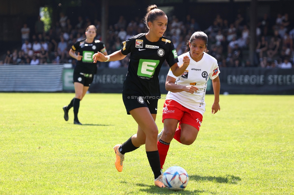 Sturm Damen - SPG FC Lustenau FC Dornbirn Ladies
OEFB Frauen Bundesliga, 1. Runde, SK Sturm Graz Damen - SPG FC Lustenau FC Dornbirn Ladies, Gruabn Graz, 26.08.2023. 

Foto zeigt Jasmin Reichmann (Sturm Damen)
