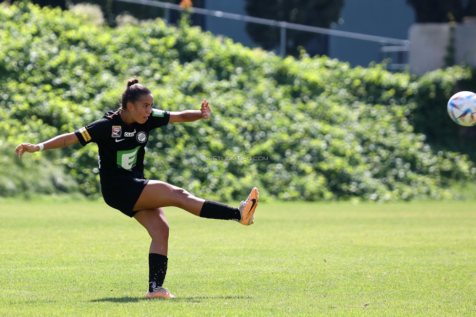 Sturm Damen - SPG FC Lustenau FC Dornbirn Ladies
OEFB Frauen Bundesliga, 1. Runde, SK Sturm Graz Damen - SPG FC Lustenau FC Dornbirn Ladies, Gruabn Graz, 26.08.2023. 

Foto zeigt Jasmin Reichmann (Sturm Damen)
