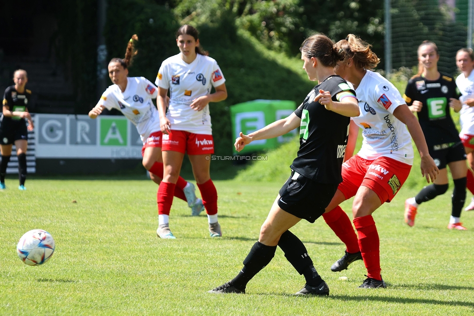 Sturm Damen - SPG FC Lustenau FC Dornbirn Ladies
OEFB Frauen Bundesliga, 1. Runde, SK Sturm Graz Damen - SPG FC Lustenau FC Dornbirn Ladies, Gruabn Graz, 26.08.2023. 

Foto zeigt Sophie Maierhofer (Sturm Damen)
