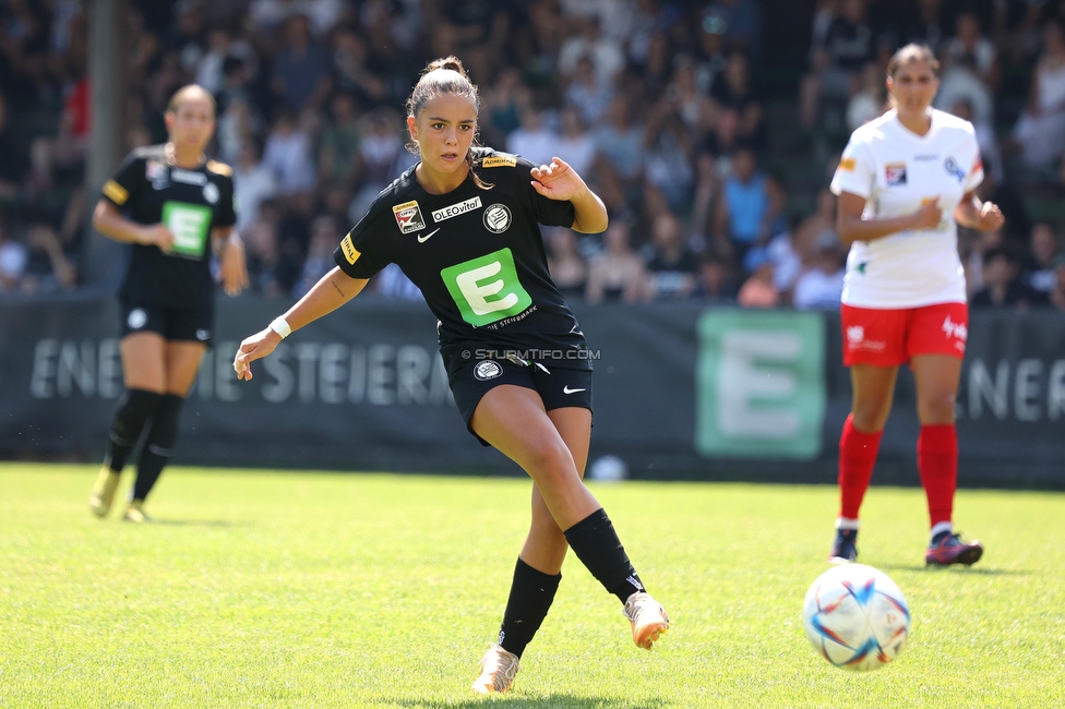 Sturm Damen - SPG FC Lustenau FC Dornbirn Ladies
OEFB Frauen Bundesliga, 1. Runde, SK Sturm Graz Damen - SPG FC Lustenau FC Dornbirn Ladies, Gruabn Graz, 26.08.2023. 

Foto zeigt Jasmin Reichmann (Sturm Damen)
