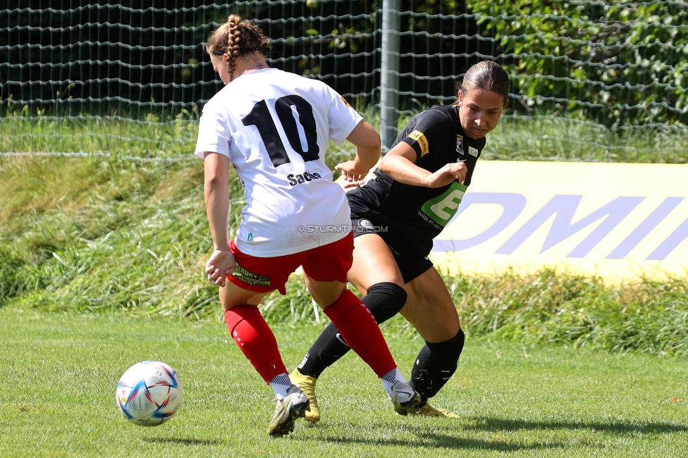 Sturm Damen - SPG FC Lustenau FC Dornbirn Ladies
OEFB Frauen Bundesliga, 1. Runde, SK Sturm Graz Damen - SPG FC Lustenau FC Dornbirn Ladies, Gruabn Graz, 26.08.2023. 

Foto zeigt Ruzika Krajinovic (Sturm Damen)
