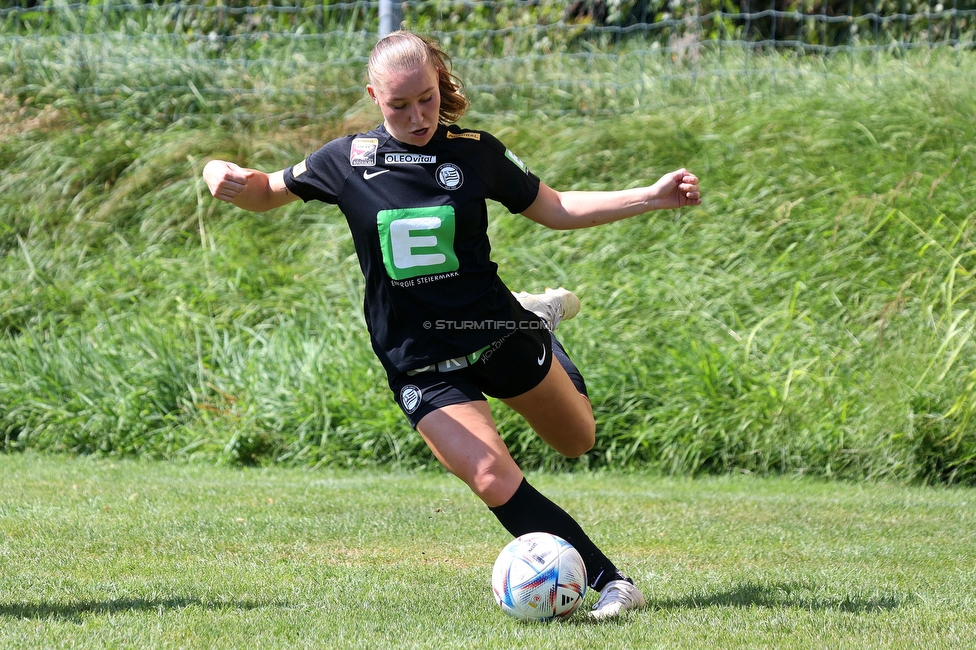 Sturm Damen - SPG FC Lustenau FC Dornbirn Ladies
OEFB Frauen Bundesliga, 1. Runde, SK Sturm Graz Damen - SPG FC Lustenau FC Dornbirn Ladies, Gruabn Graz, 26.08.2023. 

Foto zeigt Anna Wirnsberger (Sturm Damen)
