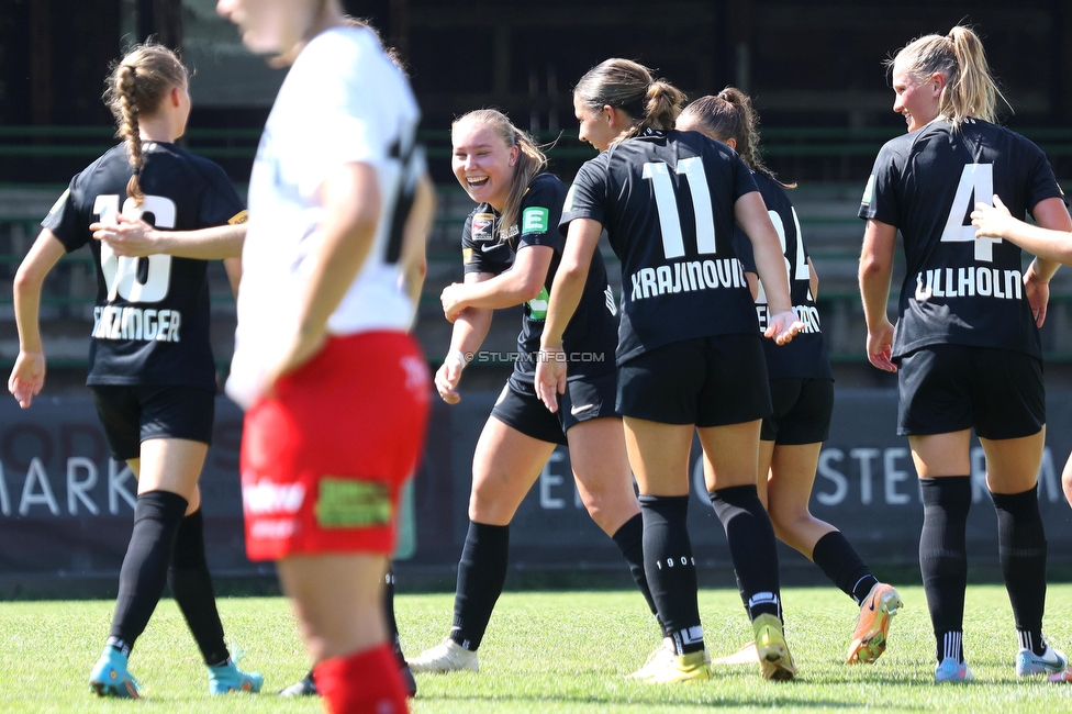 Sturm Damen - SPG FC Lustenau FC Dornbirn Ladies
OEFB Frauen Bundesliga, 1. Runde, SK Sturm Graz Damen - SPG FC Lustenau FC Dornbirn Ladies, Gruabn Graz, 26.08.2023. 

Foto zeigt Anna Wirnsberger (Sturm Damen)
