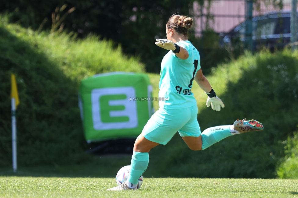 Sturm Damen - SPG FC Lustenau FC Dornbirn Ladies
OEFB Frauen Bundesliga, 1. Runde, SK Sturm Graz Damen - SPG FC Lustenau FC Dornbirn Ladies, Gruabn Graz, 26.08.2023. 

Foto zeigt Mariella El Sherif (Sturm Damen)
