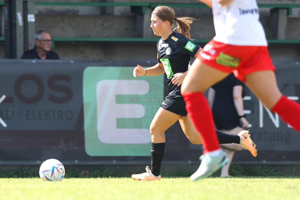 Sturm Damen - SPG FC Lustenau FC Dornbirn Ladies
OEFB Frauen Bundesliga, 1. Runde, SK Sturm Graz Damen - SPG FC Lustenau FC Dornbirn Ladies, Gruabn Graz, 26.08.2023. 

Foto zeigt Tija Sostaric-Karic (Sturm Damen)
