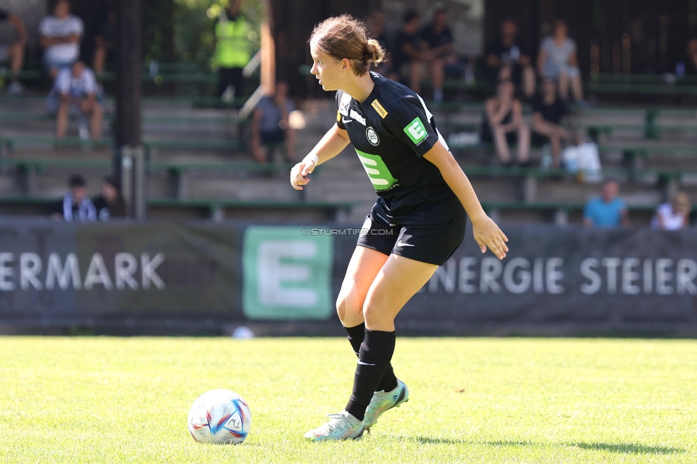 Sturm Damen - SPG FC Lustenau FC Dornbirn Ladies
OEFB Frauen Bundesliga, 1. Runde, SK Sturm Graz Damen - SPG FC Lustenau FC Dornbirn Ladies, Gruabn Graz, 26.08.2023. 

Foto zeigt Leonie Christin Tragl (Sturm Damen)
