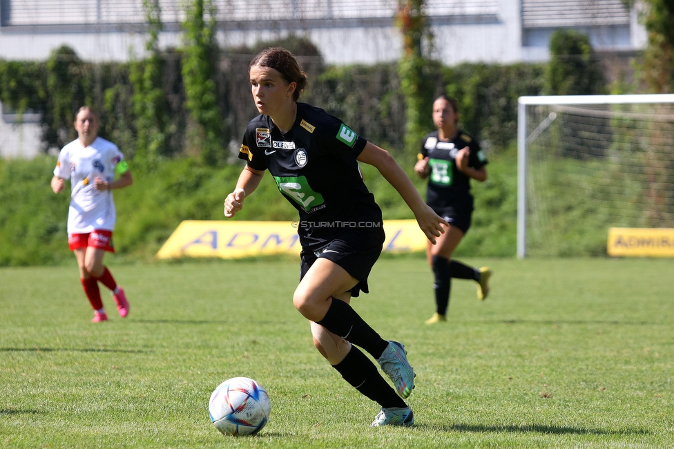 Sturm Damen - SPG FC Lustenau FC Dornbirn Ladies
OEFB Frauen Bundesliga, 1. Runde, SK Sturm Graz Damen - SPG FC Lustenau FC Dornbirn Ladies, Gruabn Graz, 26.08.2023. 

Foto zeigt Leonie Christin Tragl (Sturm Damen)
