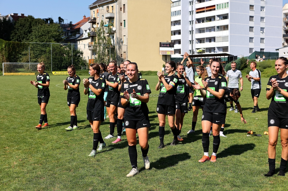 Sturm Damen - SPG FC Lustenau FC Dornbirn Ladies
OEFB Frauen Bundesliga, 1. Runde, SK Sturm Graz Damen - SPG FC Lustenau FC Dornbirn Ladies, Gruabn Graz, 26.08.2023. 

Foto zeigt die Mannschaft der Sturm Damen
