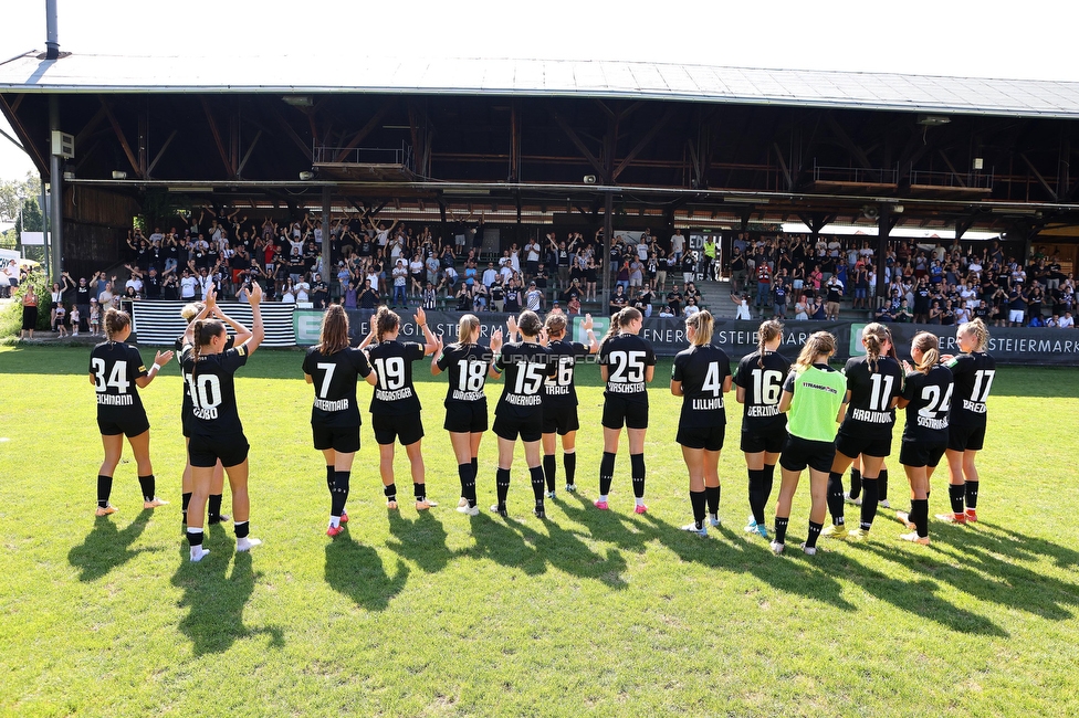 Sturm Damen - SPG FC Lustenau FC Dornbirn Ladies
OEFB Frauen Bundesliga, 1. Runde, SK Sturm Graz Damen - SPG FC Lustenau FC Dornbirn Ladies, Gruabn Graz, 26.08.2023. 

Foto zeigt die Mannschaft der Sturm Damen
