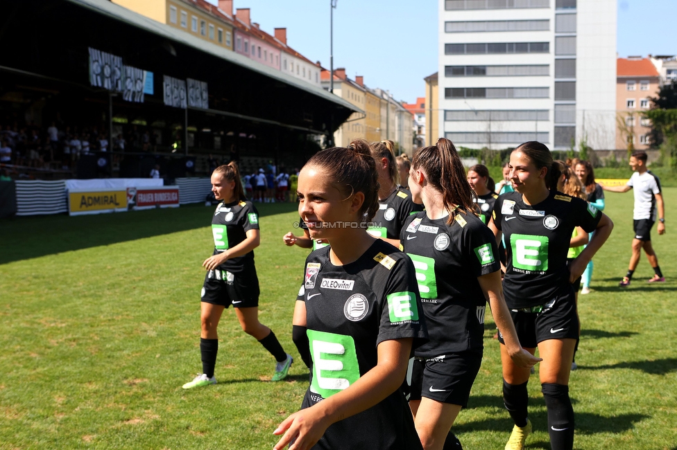 Sturm Damen - SPG FC Lustenau FC Dornbirn Ladies
OEFB Frauen Bundesliga, 1. Runde, SK Sturm Graz Damen - SPG FC Lustenau FC Dornbirn Ladies, Gruabn Graz, 26.08.2023. 

Foto zeigt Jasmin Reichmann (Sturm Damen)
