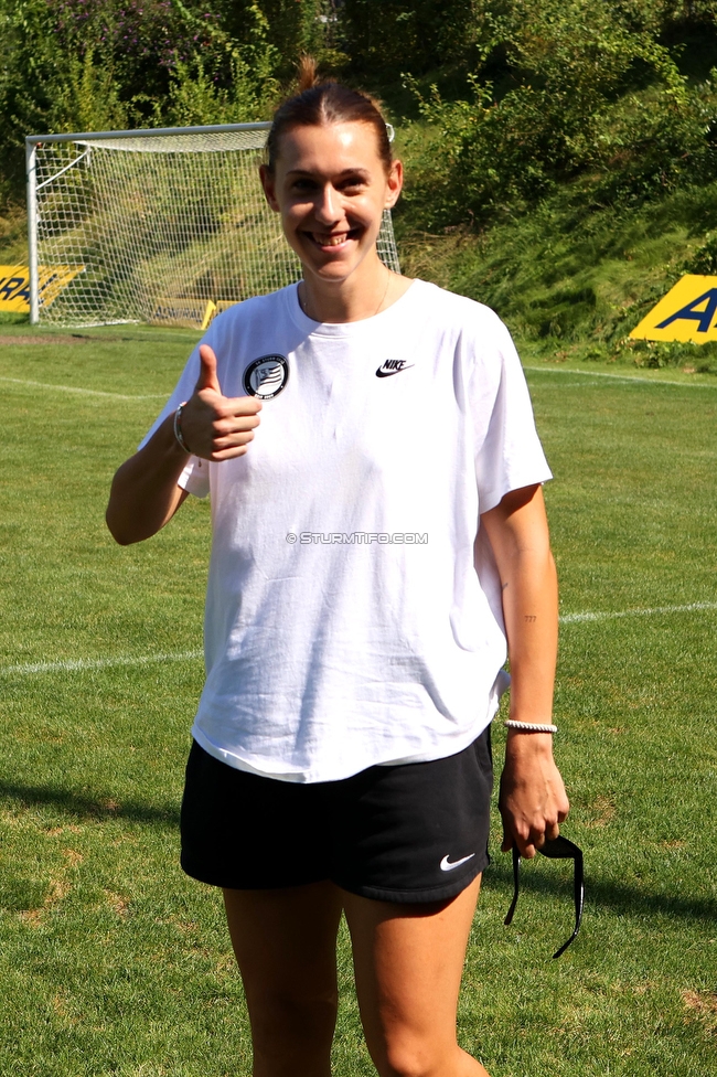 Sturm Damen - SPG FC Lustenau FC Dornbirn Ladies
OEFB Frauen Bundesliga, 1. Runde, SK Sturm Graz Damen - SPG FC Lustenau FC Dornbirn Ladies, Gruabn Graz, 26.08.2023. 

Foto zeigt Laura Krumboeck (Sturm Damen)
