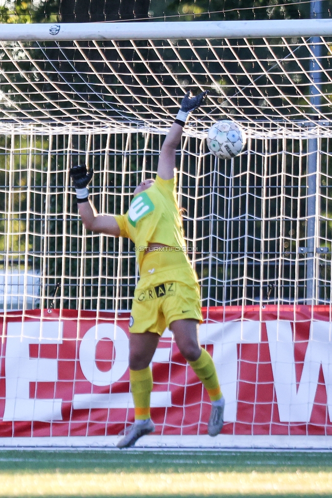 Twente Vrouwen - Sturm Damen
UEFA Champions League Qualifikation, 1. Runde, FC Twente Enschede Vrouwen - SK Sturm Graz Damen, Stadion Schreuserve Enschede, 06.09.2023. 

Foto zeigt Mariella El Sherif (Sturm Damen)
